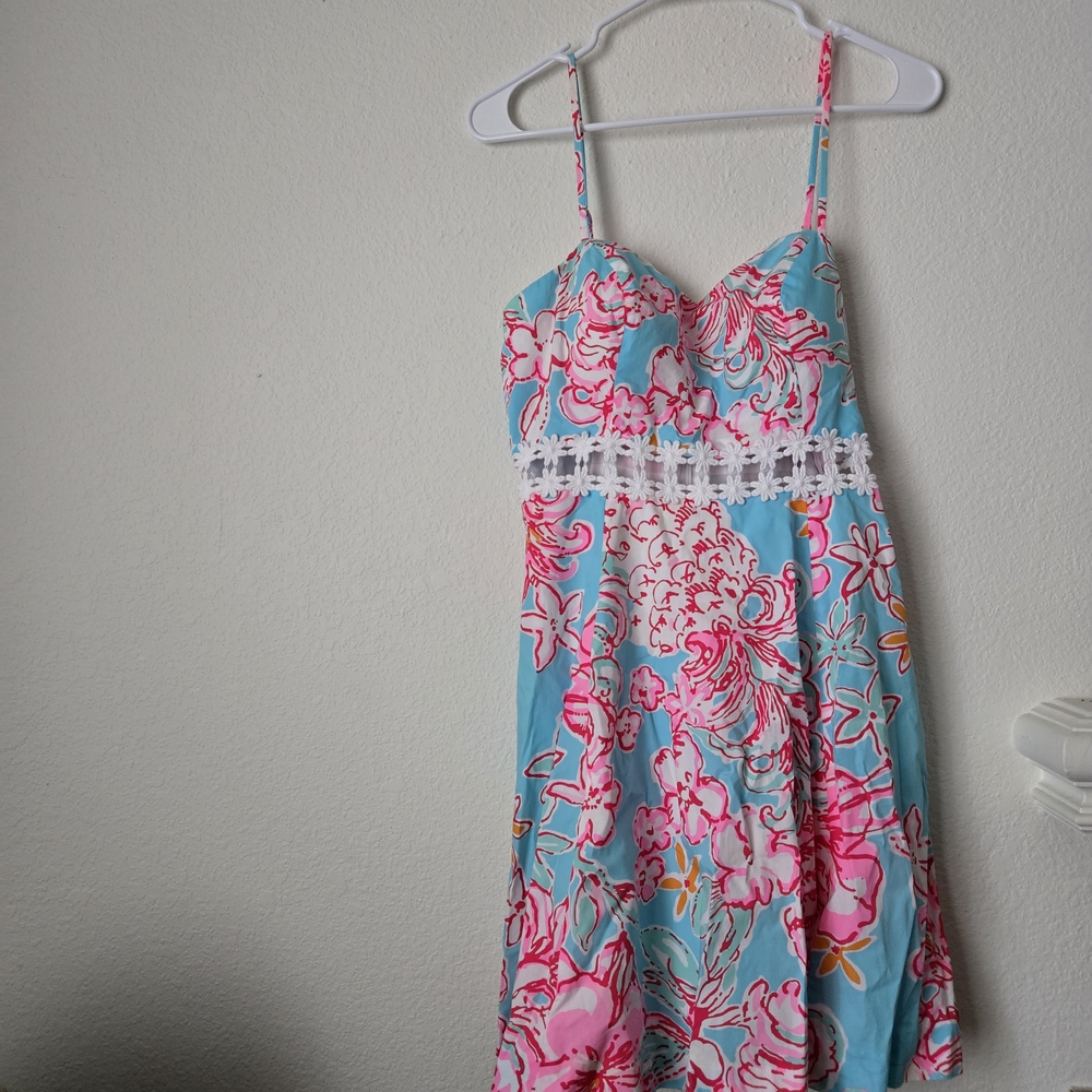 Floral Blue and Pink Sundress